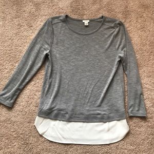 Lightweight gray long sleeve shirt from j crew